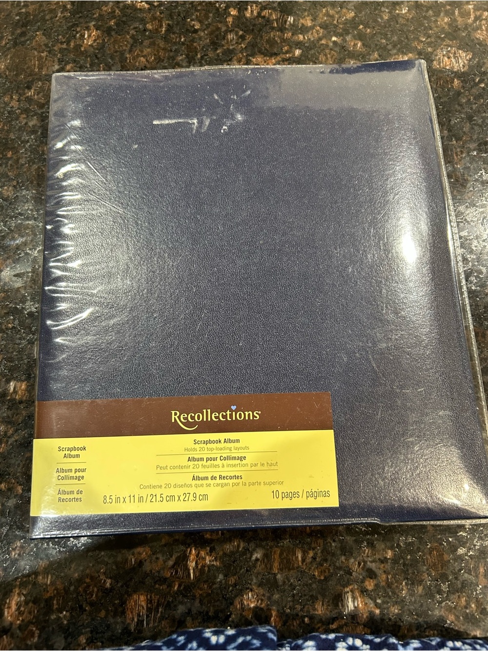 Recollections NWT Scrapbook Album, Navy Blue
